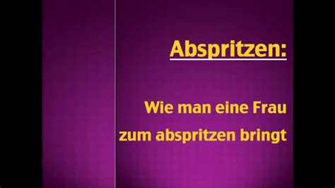 Abspritzen